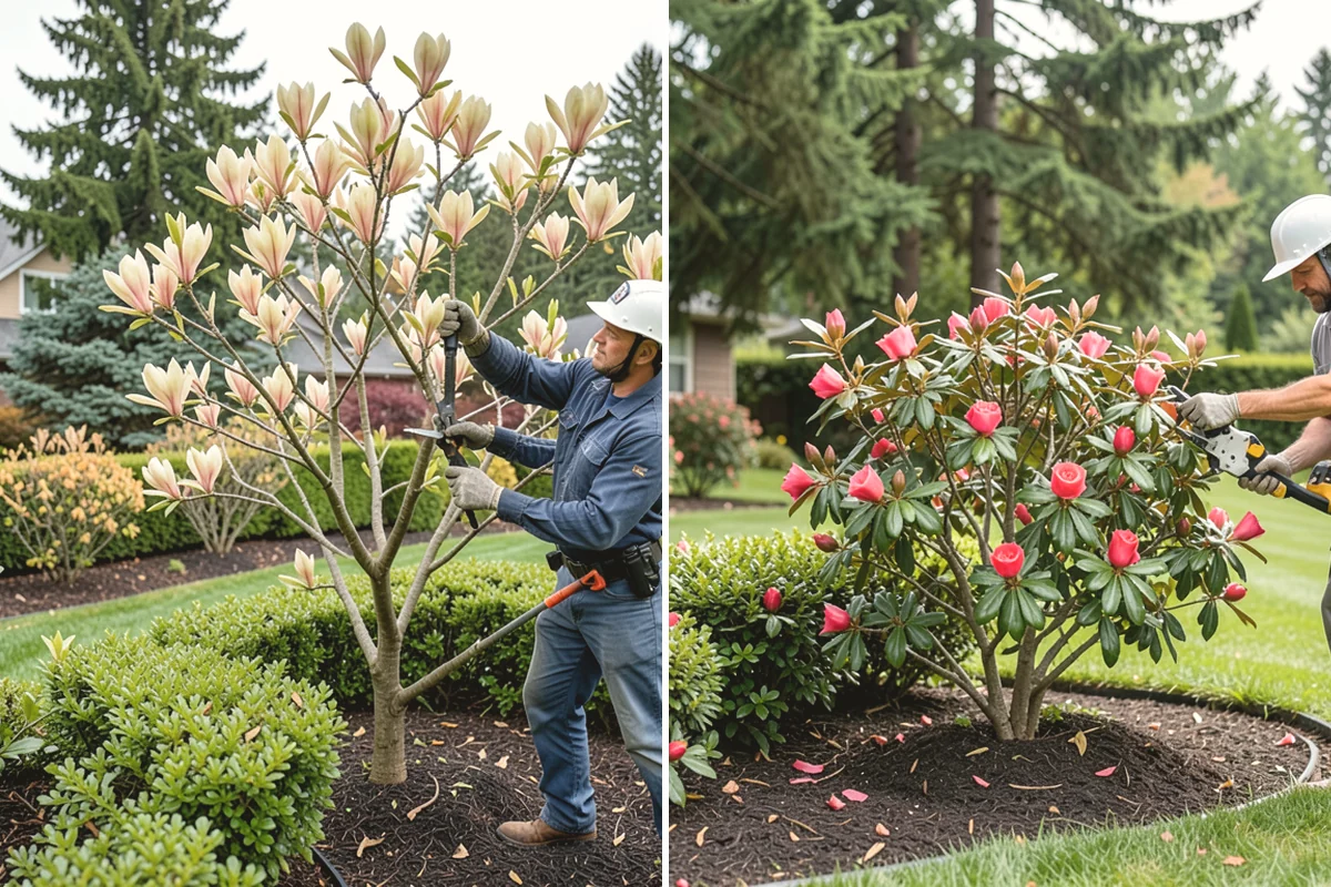 Mulch Installation in Issaquah, King County, WA - Edge and define the bed lines
