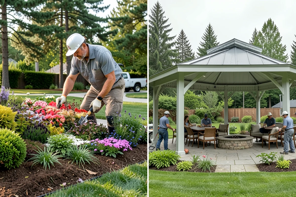 Mulch Installation in Kenmore, King County, WA - Edge and define the bed lines