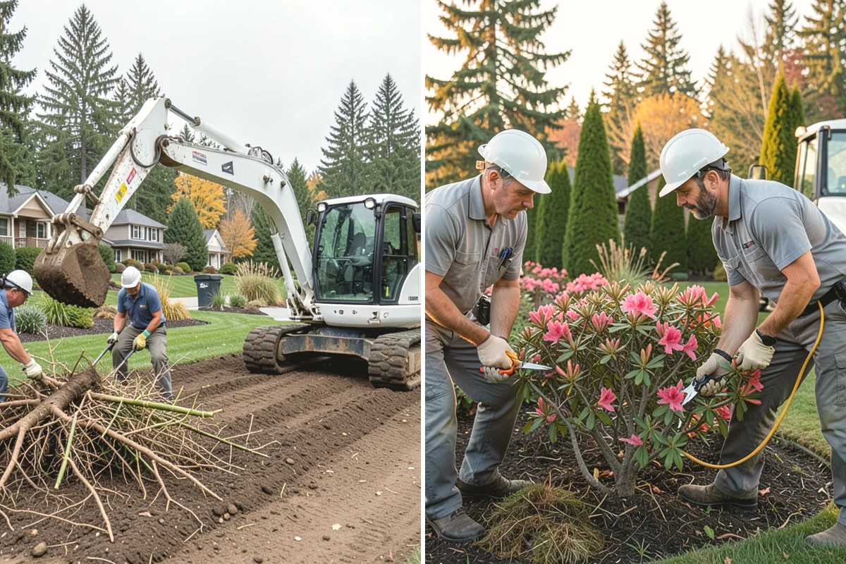 Mulch Installation in Lake Stevens, Snohomish County, WA - Edge and define the bed lines
