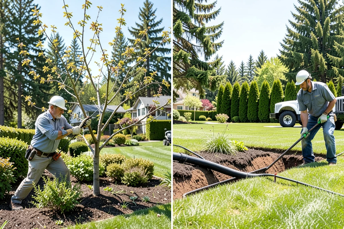 Mulch Installation in Lyman, Skagit County, WA - Edge and define the bed lines