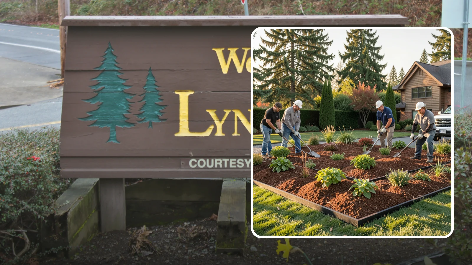 Mulch Installation in Lynnwood, Snohomish County, WA - Fresh mulch spread across beds to lock in moisture, block weeds, and give your landscape a clean, finished look.