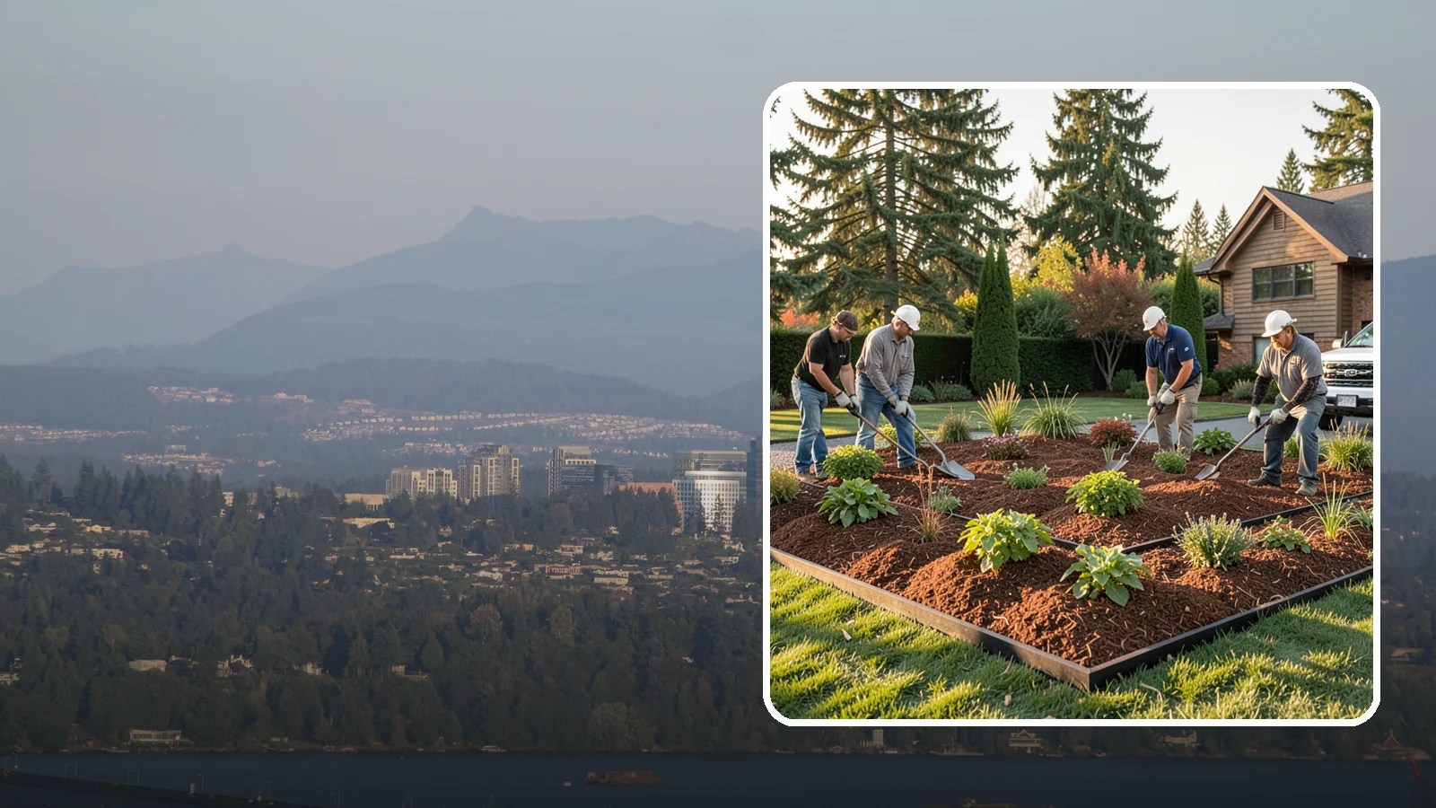 Mulch Installation in Medina, King County, WA - Fresh mulch spread across beds to lock in moisture, block weeds, and give your landscape a clean, finished look.