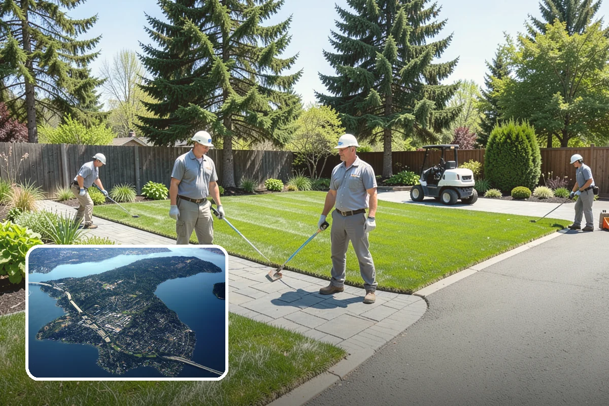 Mulch Installation in Mercer Island, King County, WA - Locks in soil moisture and cuts watering