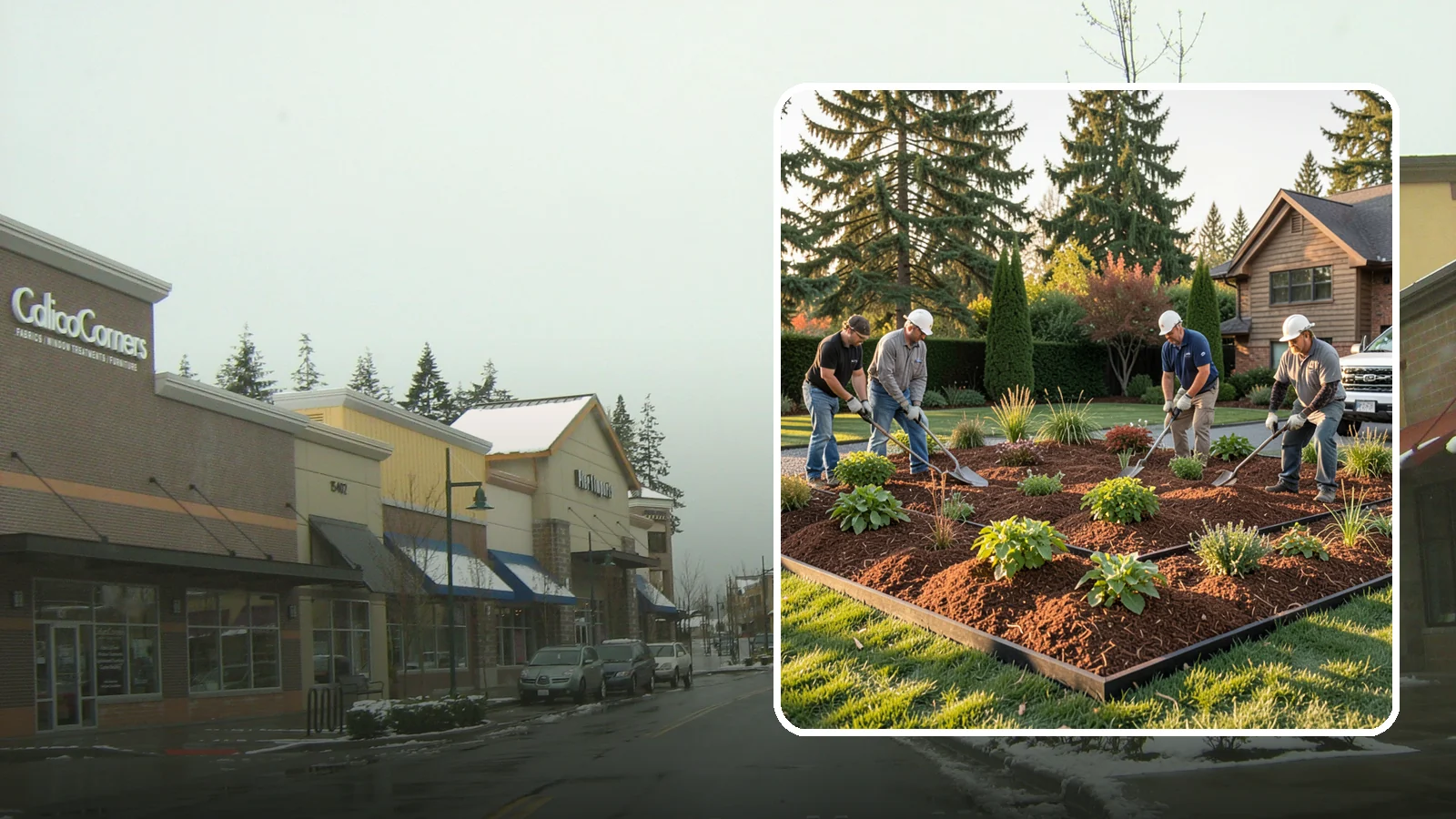 Mulch Installation in Mill Creek, Snohomish County, WA - Fresh mulch spread across beds to lock in moisture, block weeds, and give your landscape a clean, finished look.