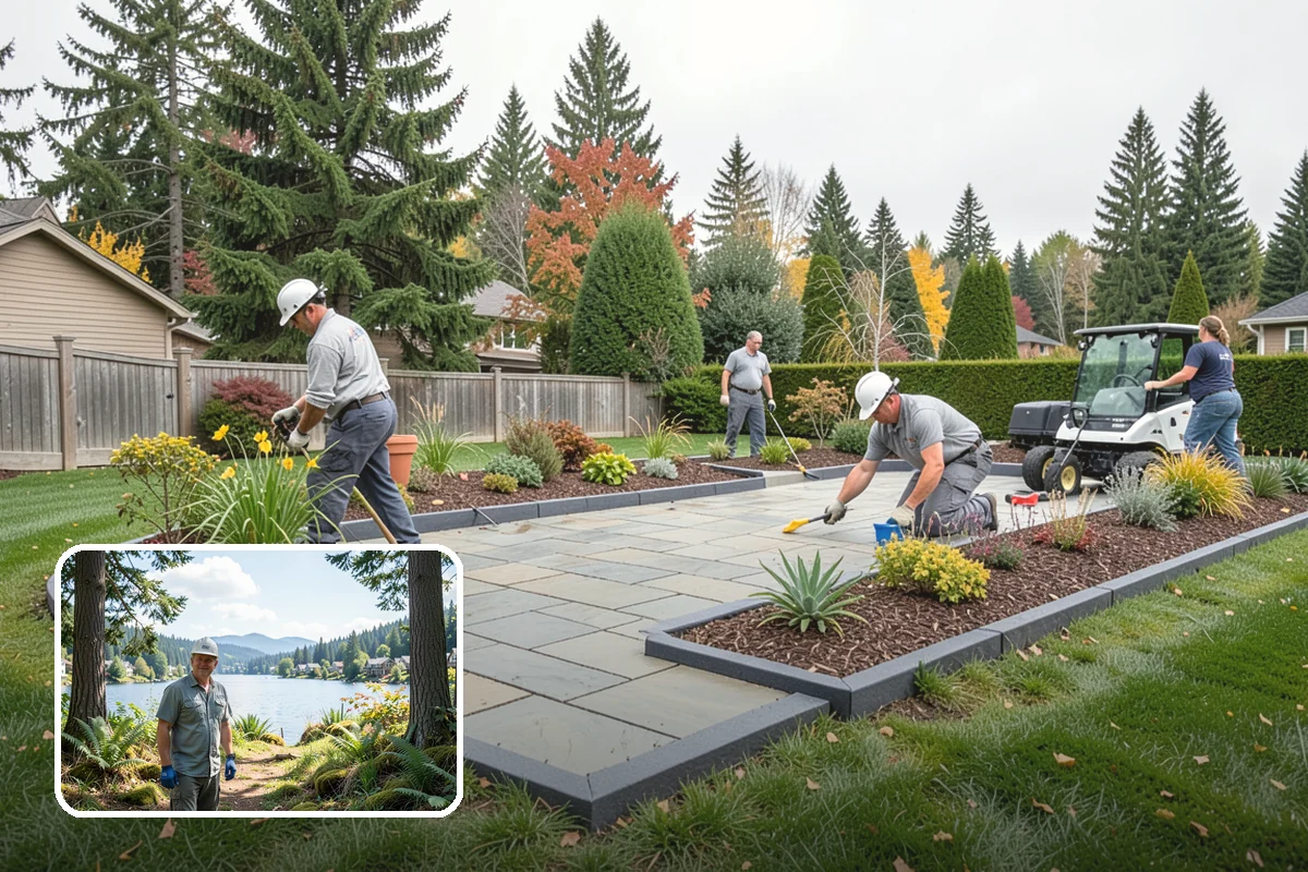 Mulch Installation in Milton, King County, WA - Locks in soil moisture and cuts watering