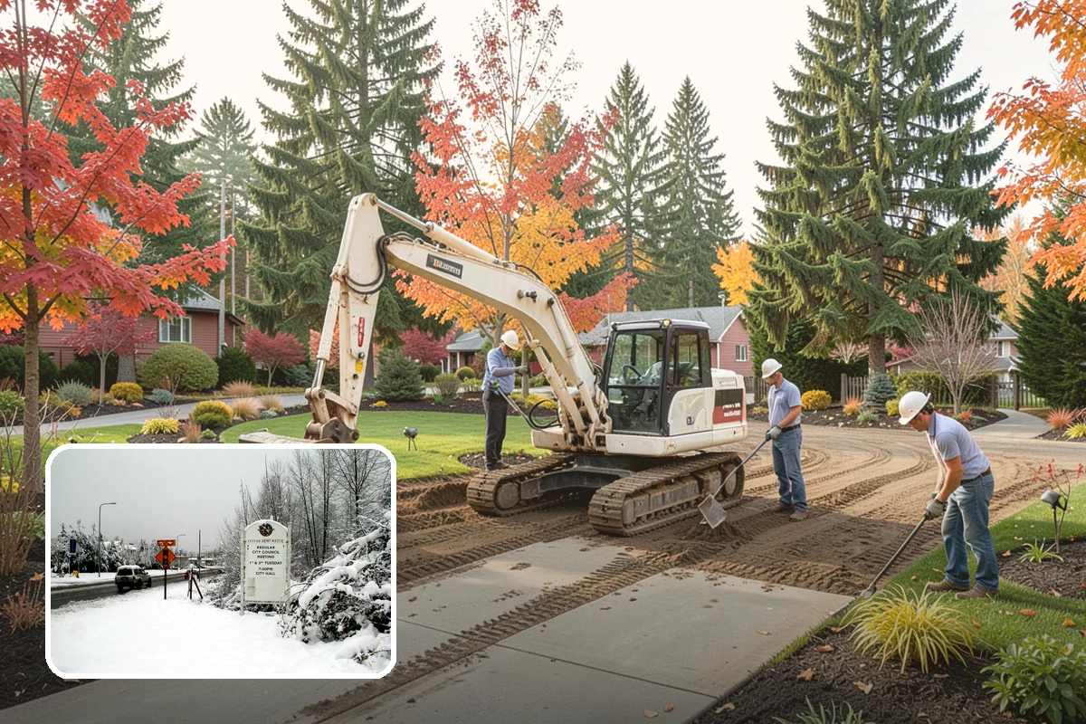 Mulch Installation in Newcastle, King County, WA - Locks in soil moisture and cuts watering