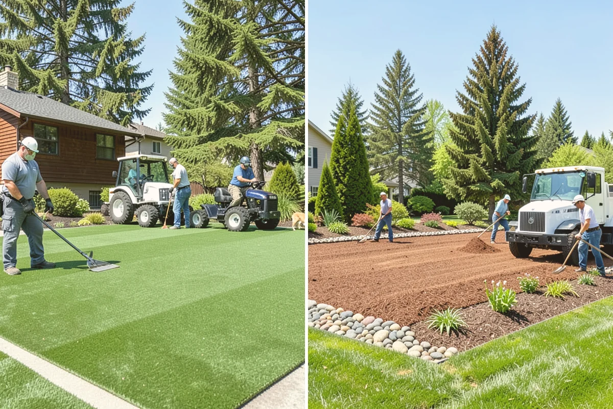 Mulch Installation in Newcastle, King County, WA - Edge and define the bed lines
