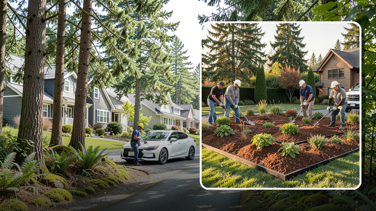Mulch Installation in Normandy Park, King County, WA - Fresh mulch spread across beds to lock in moisture, block weeds, and give your landscape a clean, finished look.
