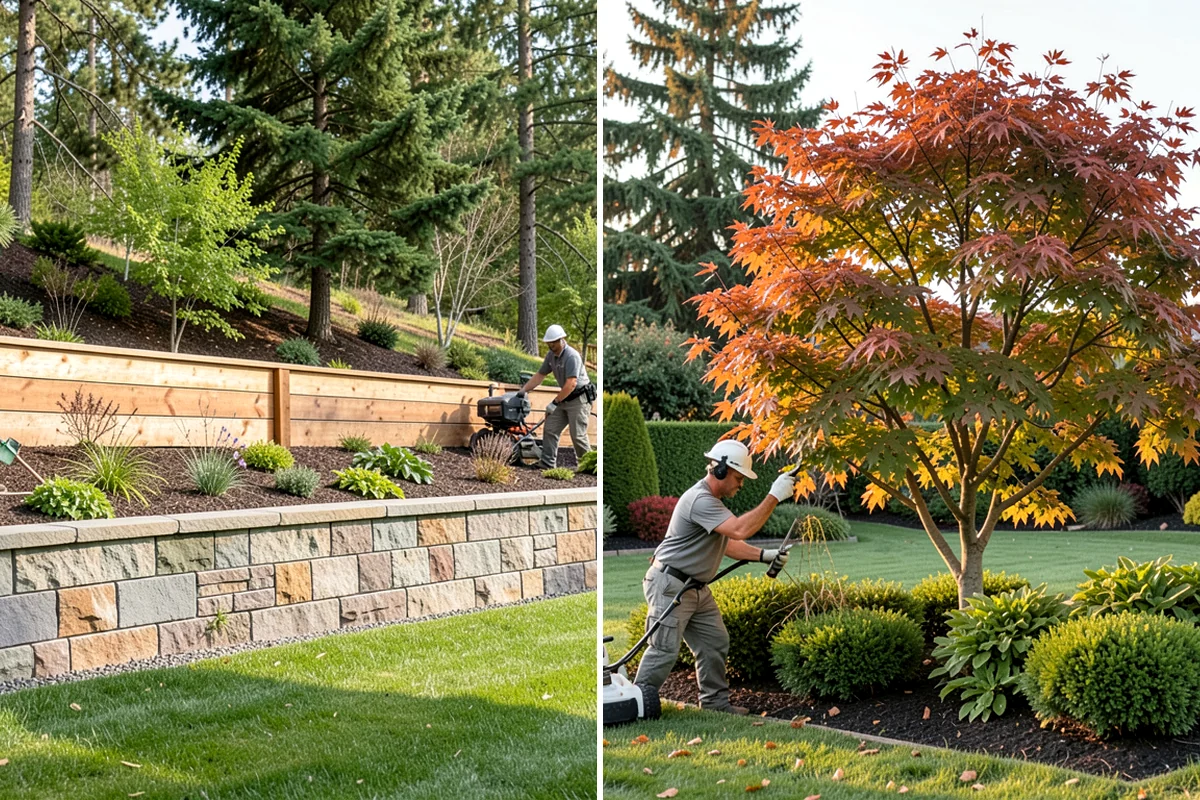 Mulch Installation in Normandy Park, King County, WA - Edge and define the bed lines