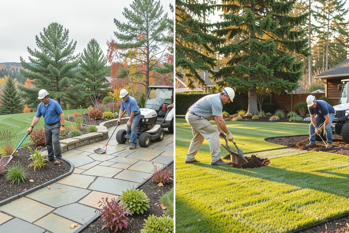 Mulch Installation in Oak Harbor, Island County, WA - Edge and define the bed lines