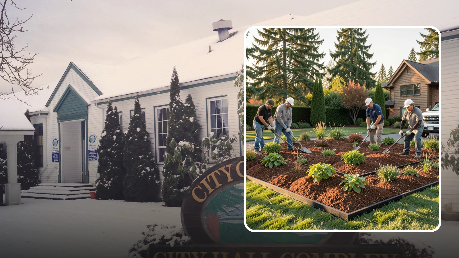 Mulch Installation in Pacific, King County, WA - Fresh mulch spread across beds to lock in moisture, block weeds, and give your landscape a clean, finished look.