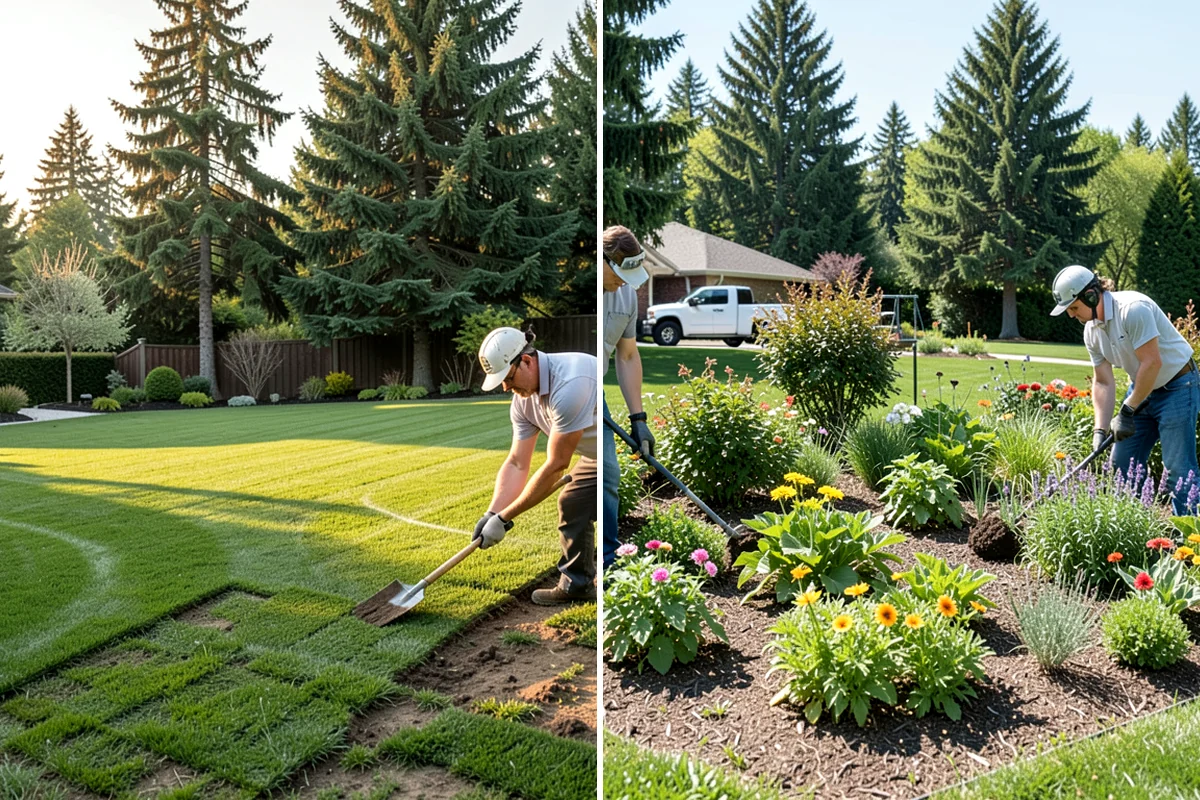 Mulch Installation in Pacific, King County, WA - Edge and define the bed lines