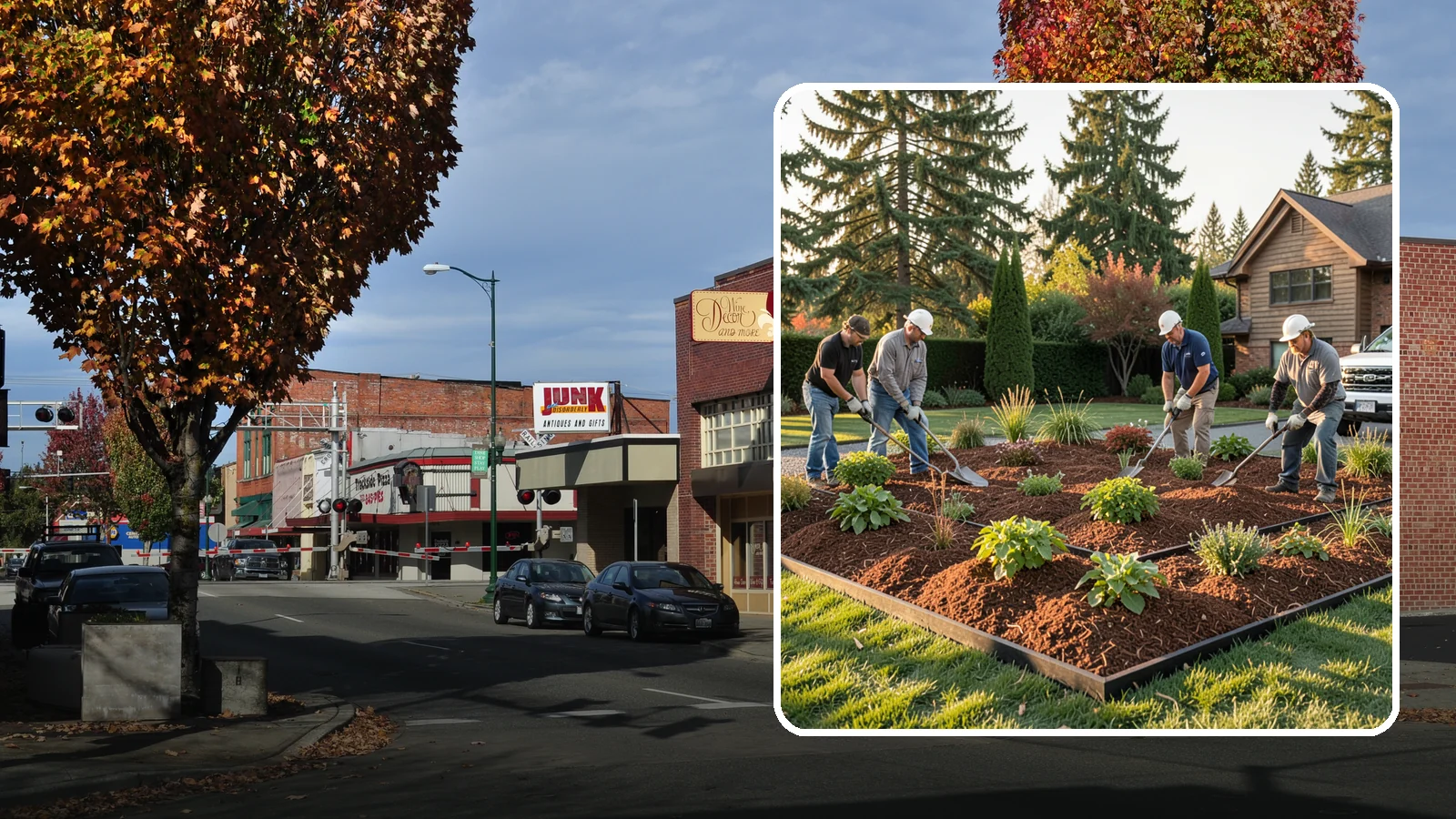 Mulch Installation in Puyallup, Pierce County, WA - Fresh mulch spread across beds to lock in moisture, block weeds, and give your landscape a clean, finished look.