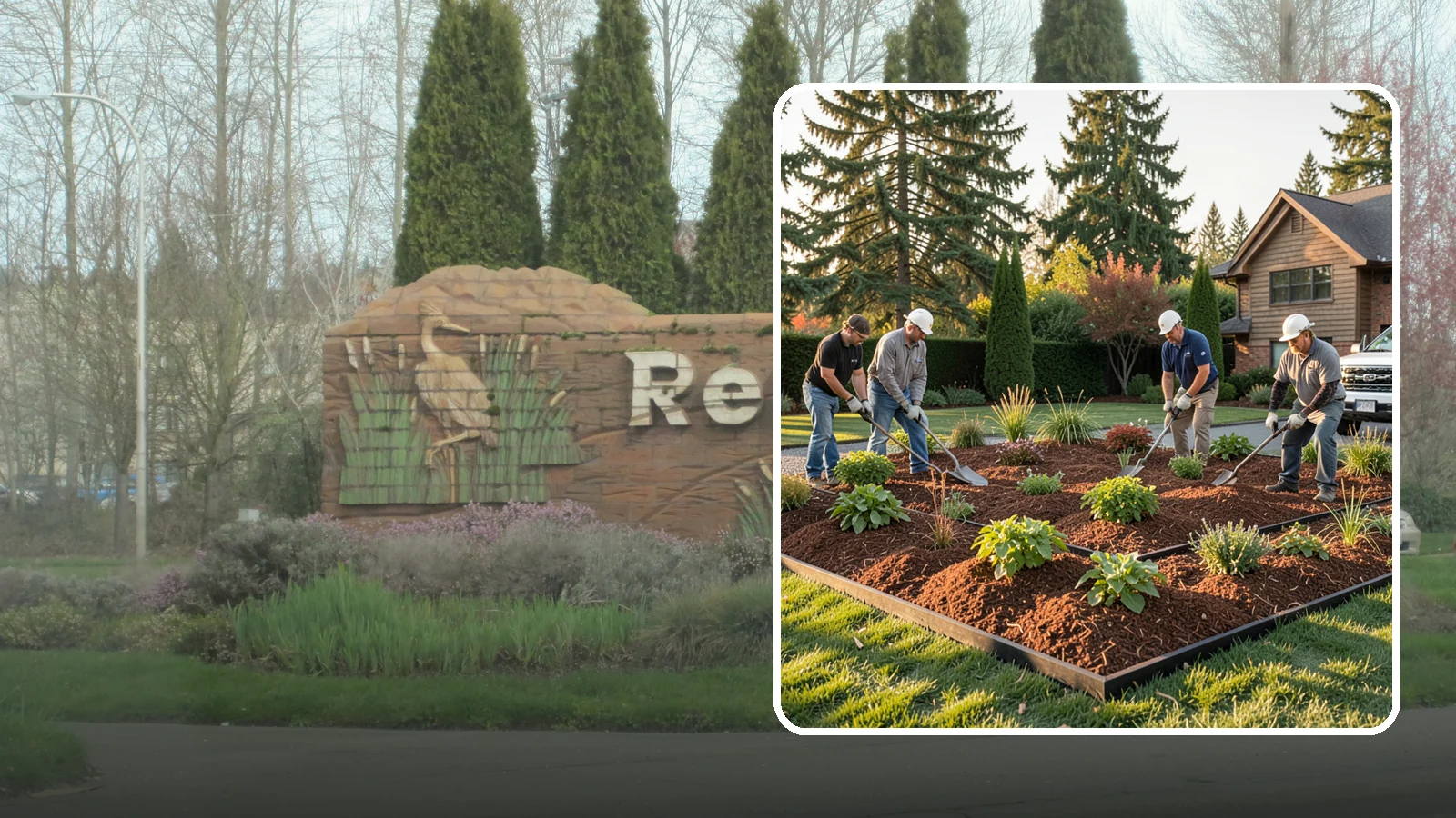 Mulch Installation in Renton, King County, WA - Fresh mulch spread across beds to lock in moisture, block weeds, and give your landscape a clean, finished look.