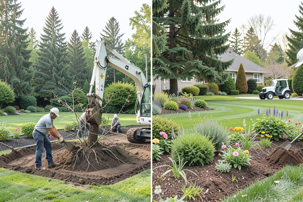 Mulch Installation in Renton, King County, WA - Edge and define the bed lines
