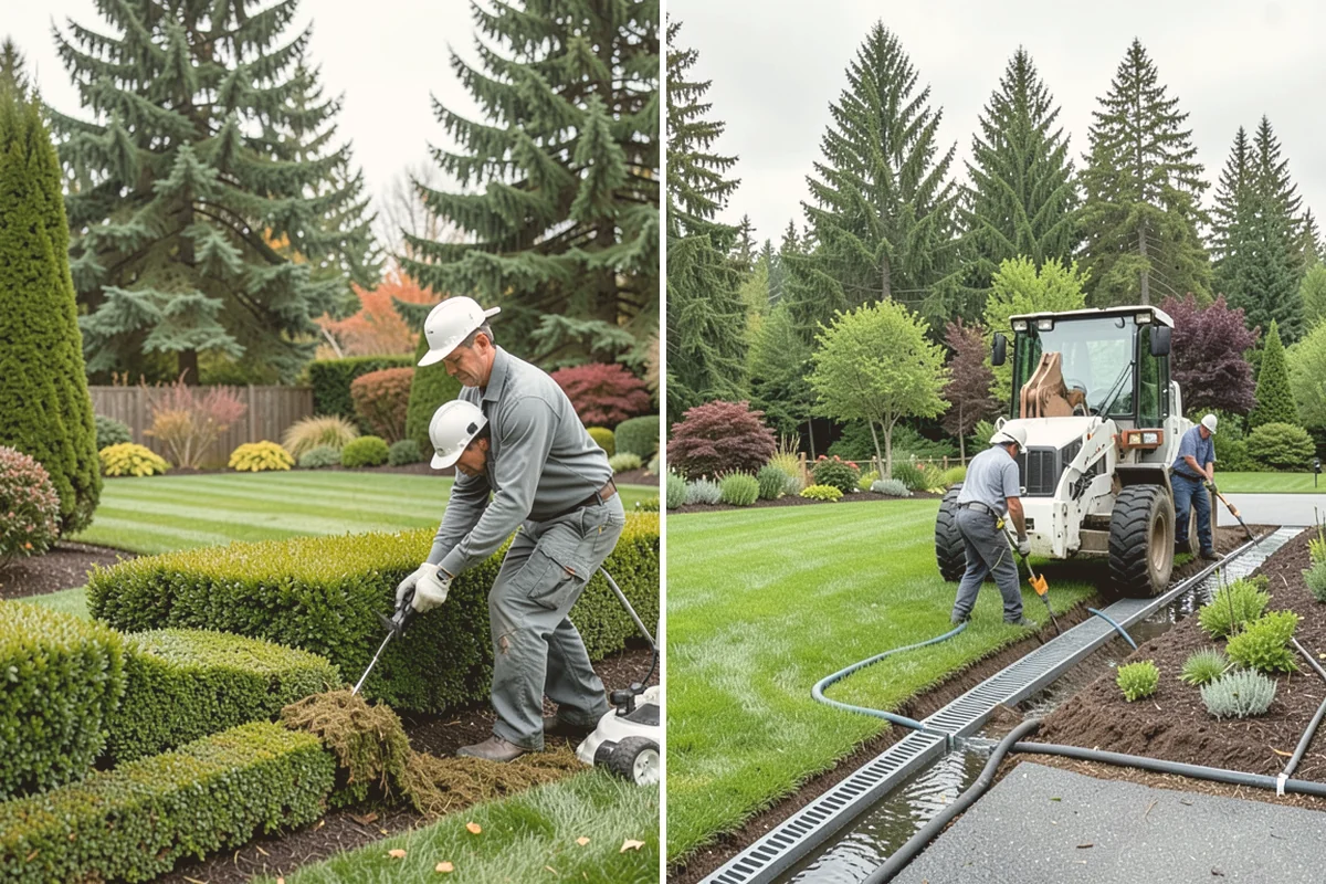Mulch Installation in Sammamish, King County, WA - Edge and define the bed lines
