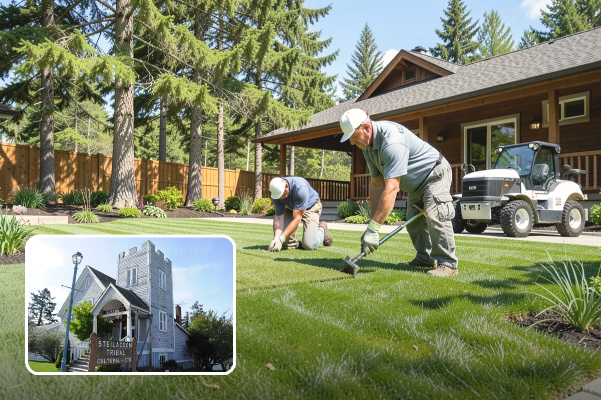 Mulch Installation in Steilacoom, Pierce County, WA - Locks in soil moisture and cuts watering