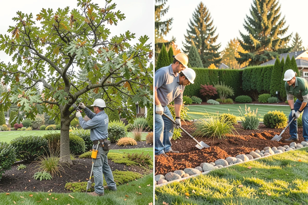 Mulch Installation in Steilacoom, Pierce County, WA - Edge and define the bed lines