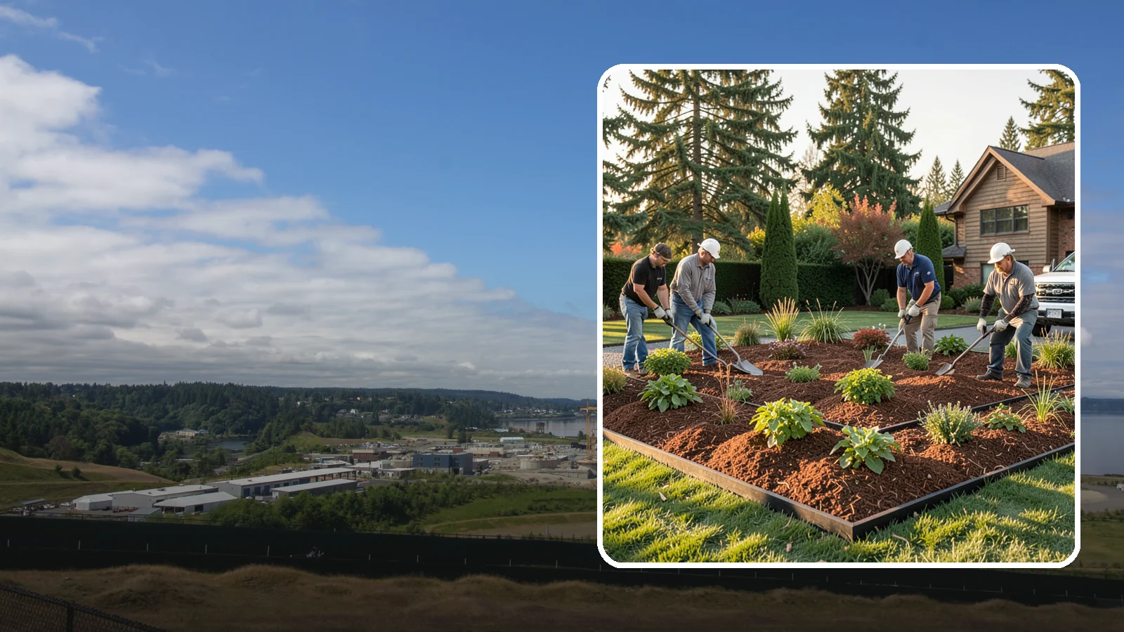 Mulch Installation in University Place, Pierce County, WA - Fresh mulch spread across beds to lock in moisture, block weeds, and give your landscape a clean, finished look.