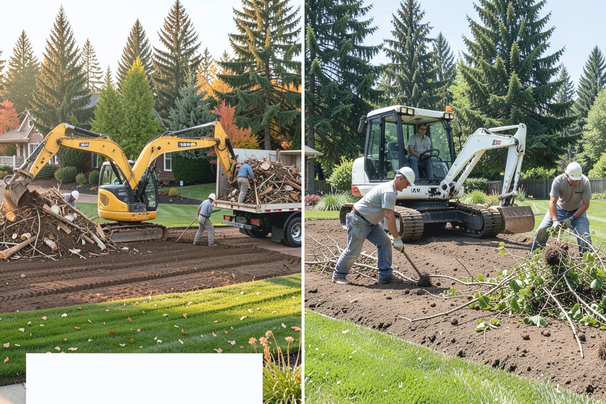 Mulch Installation in Wilkeson, Pierce County, WA - Edge and define the bed lines