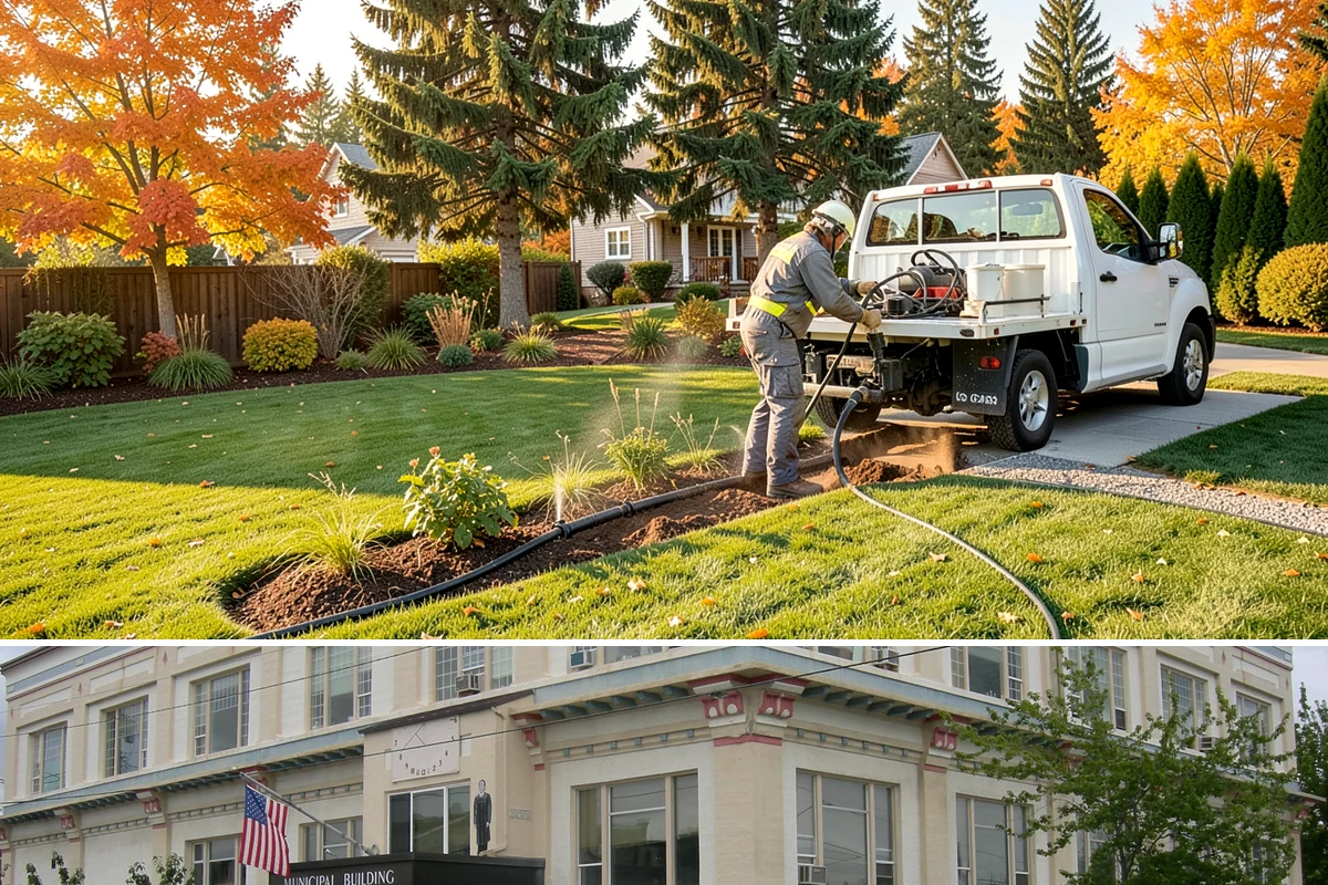 Mulch Refresh in Anacortes, Skagit County, WA - Best applied in spring to lock in moisture before the dry summer, with an optional light fall top-up before sustained rain.