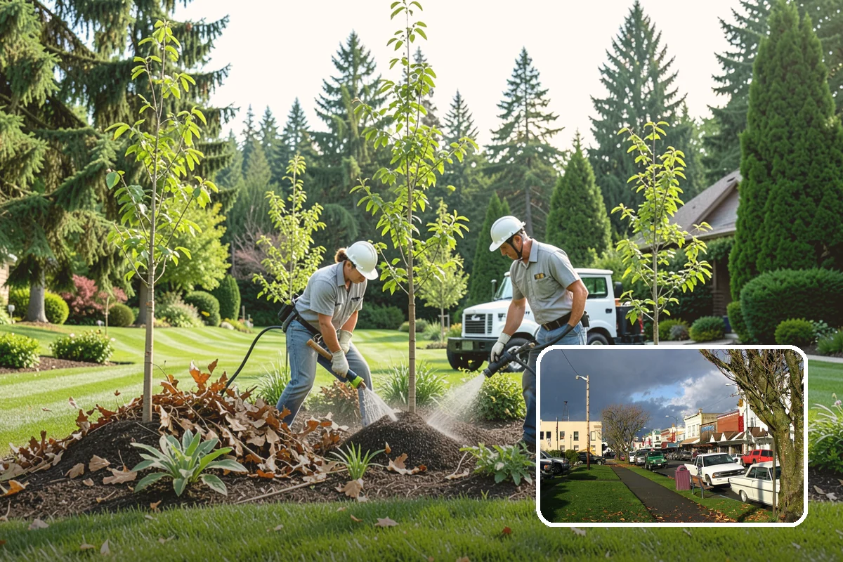 Mulch Refresh in Arlington, Snohomish County, WA - Renews a dark, uniform look across settled beds