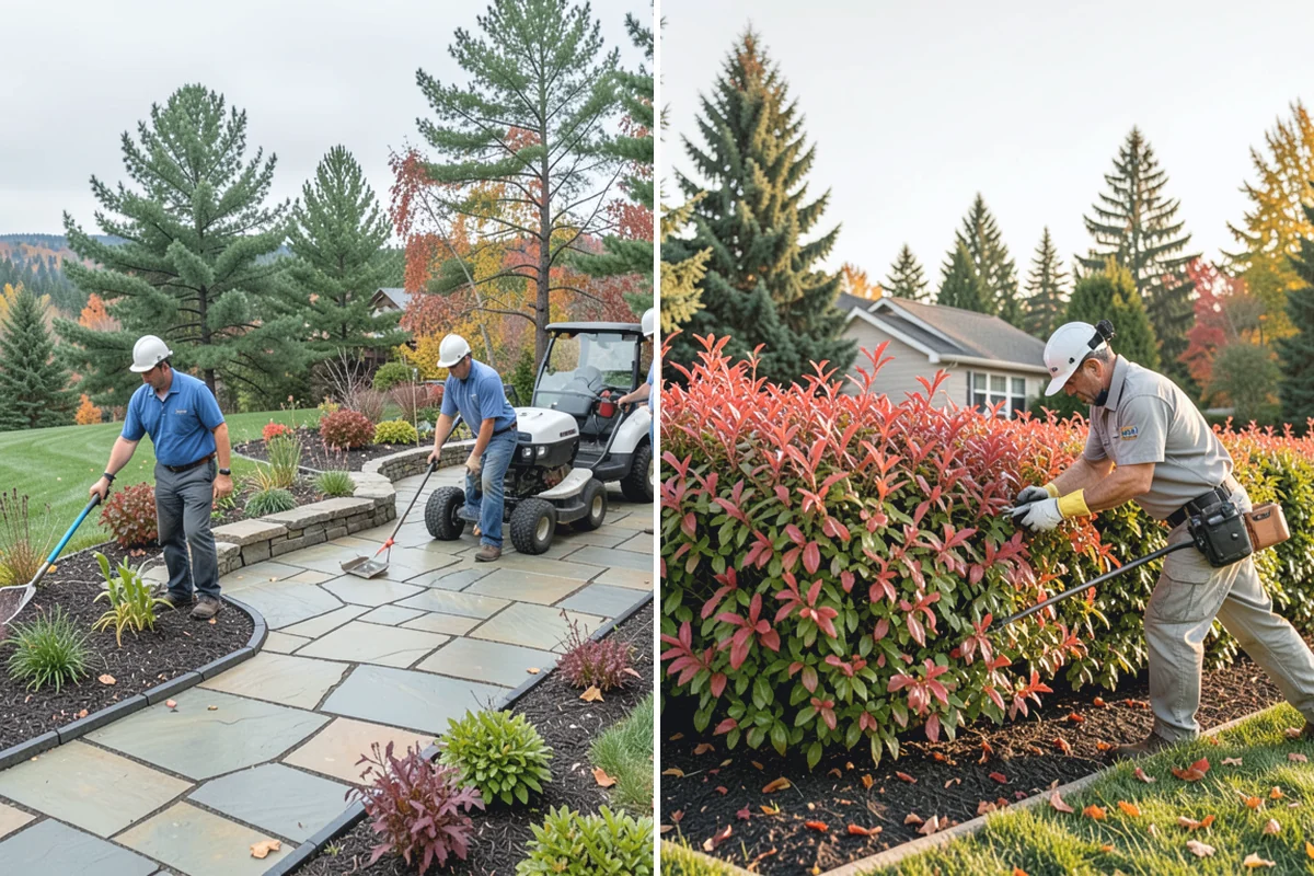Mulch Refresh in Auburn, King County, WA - Clear leaves, twigs, and surface debris from the beds