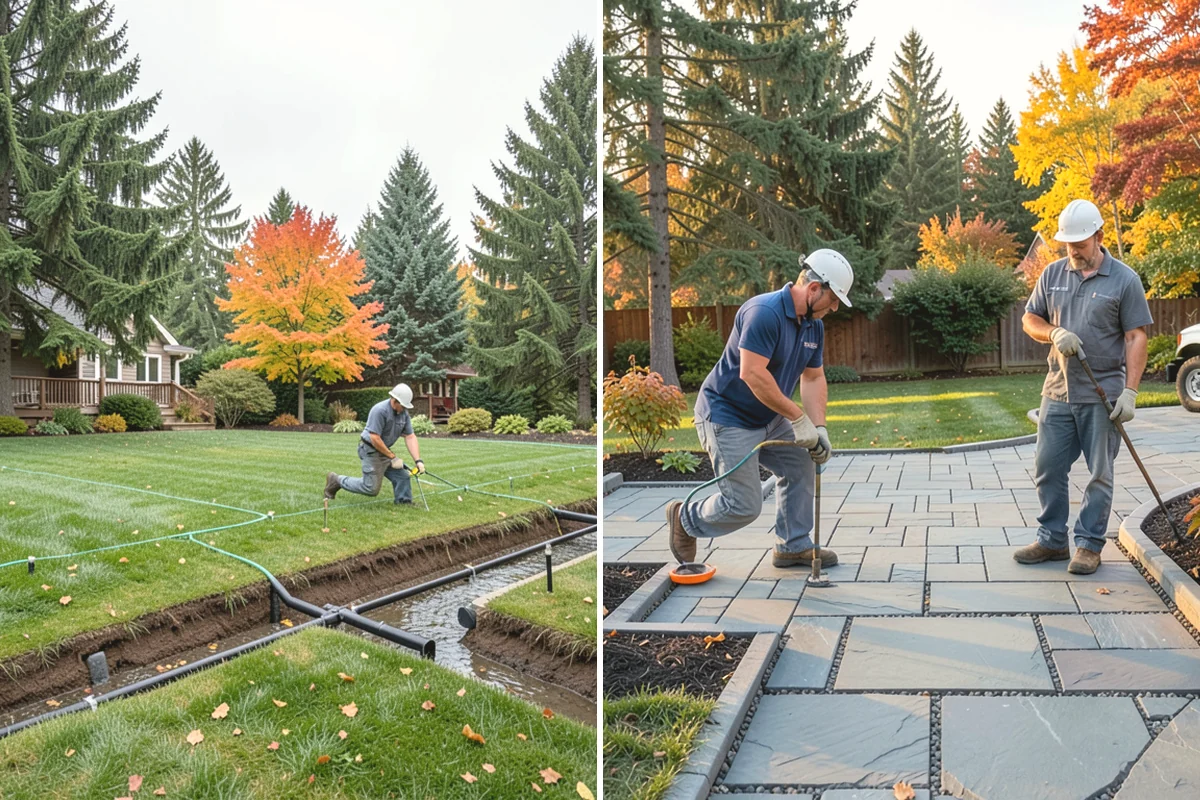 Mulch Refresh in Black Diamond, King County, WA - Clear leaves, twigs, and surface debris from the beds