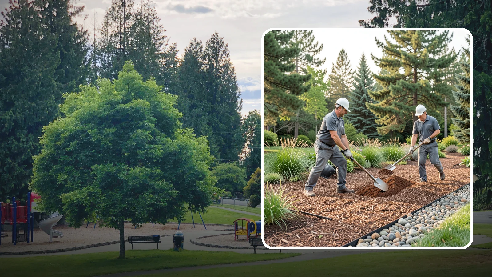 Mulch Refresh in Bonney Lake, Pierce County, WA - A fresh top layer of organic mulch to restore depth and color mid-season.