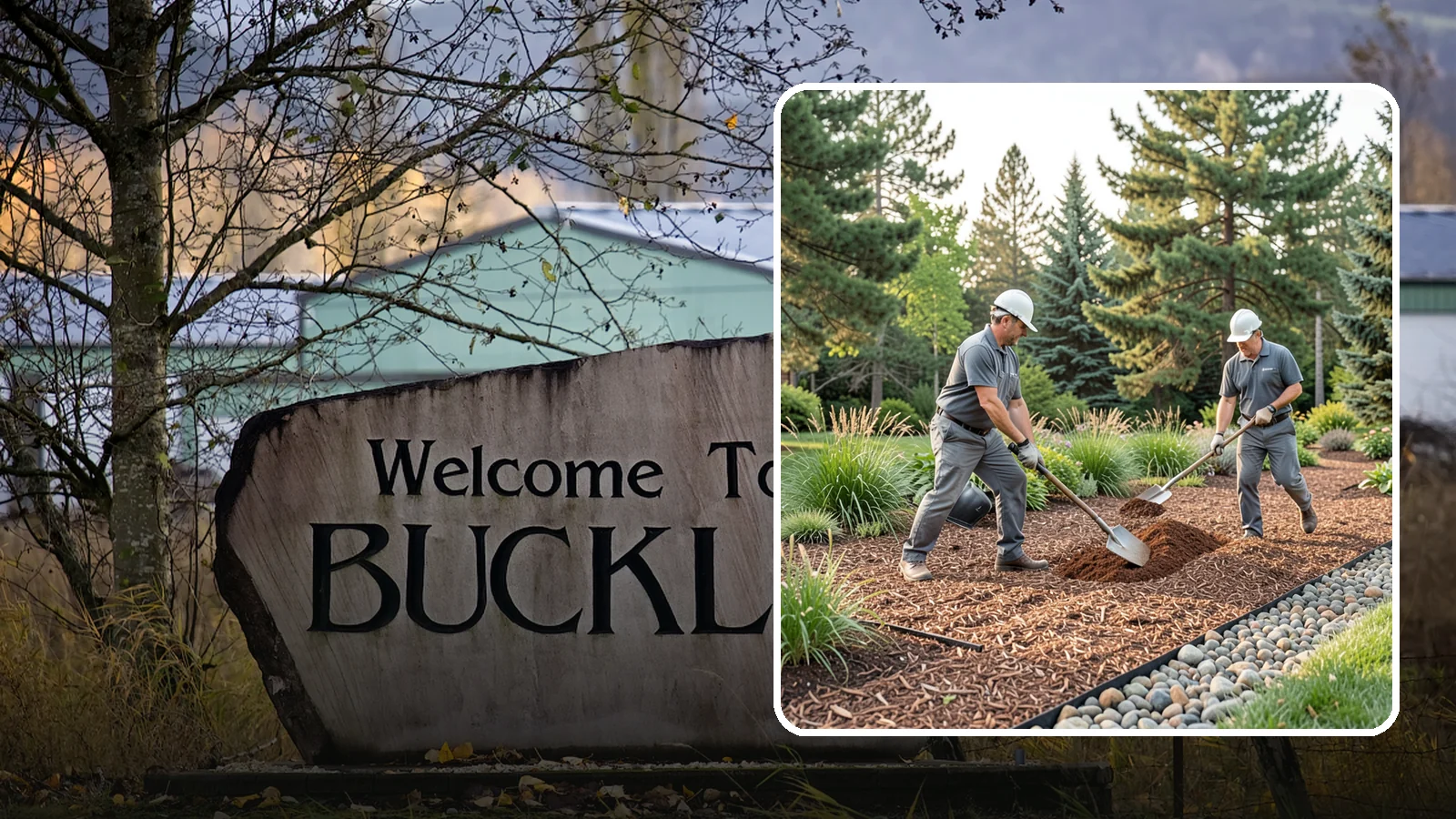 Mulch Refresh in Buckley, Pierce County, WA - A fresh top layer of organic mulch to restore depth and color mid-season.