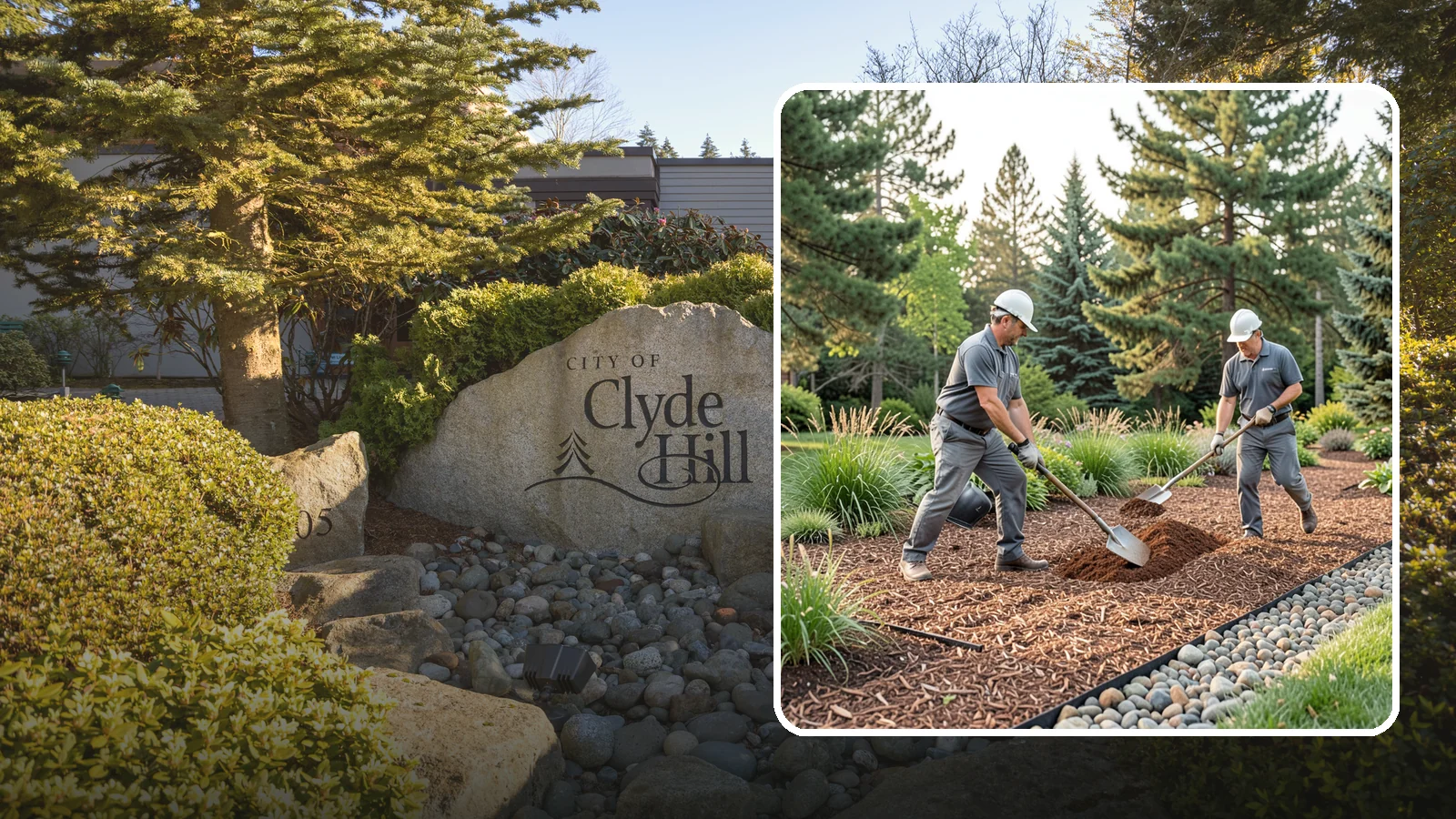 Mulch Refresh in Clyde Hill, King County, WA - A fresh top layer of organic mulch to restore depth and color mid-season.
