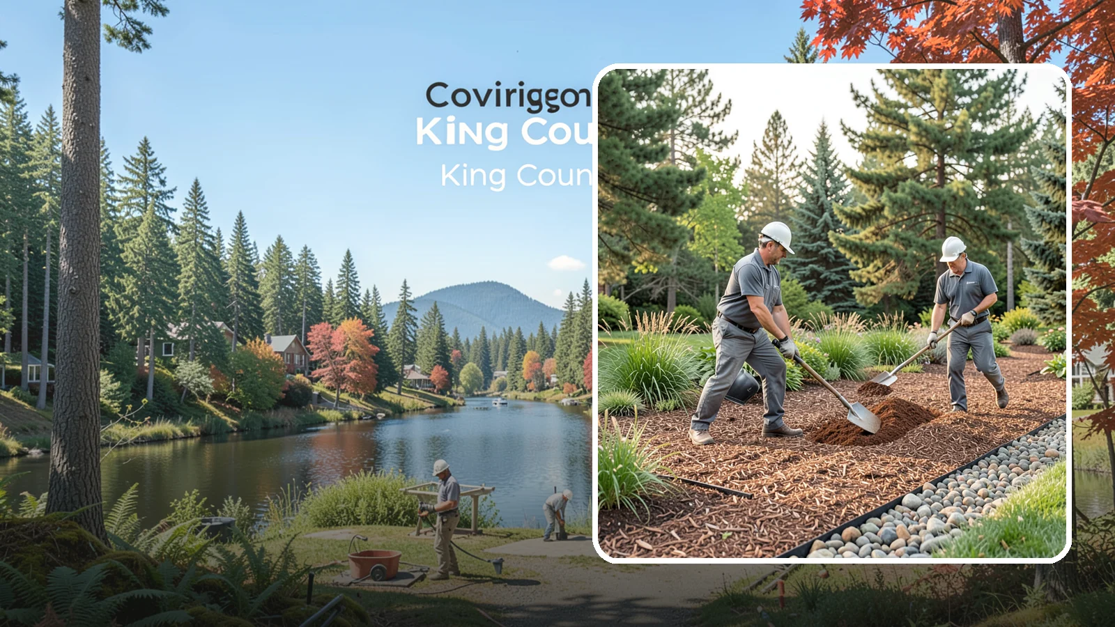 Mulch Refresh in Covington, King County, WA - A fresh top layer of organic mulch to restore depth and color mid-season.