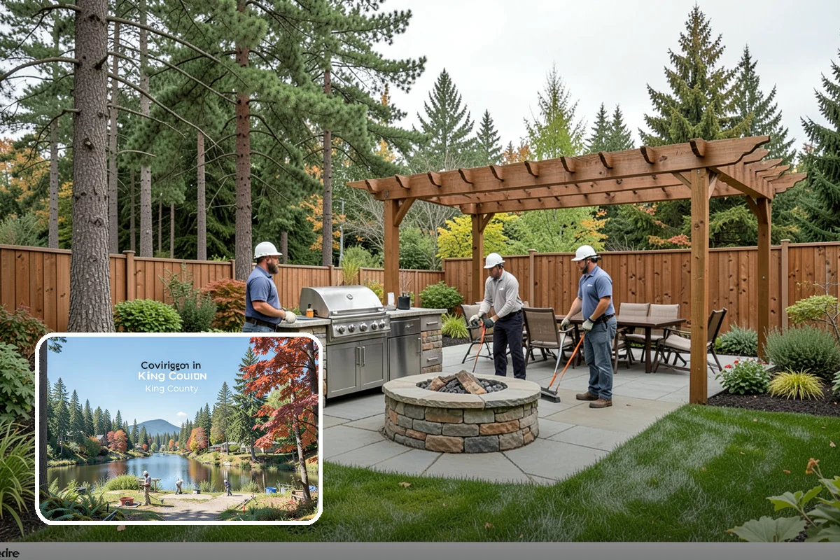 Mulch Refresh in Covington, King County, WA - Renews a dark, uniform look across settled beds