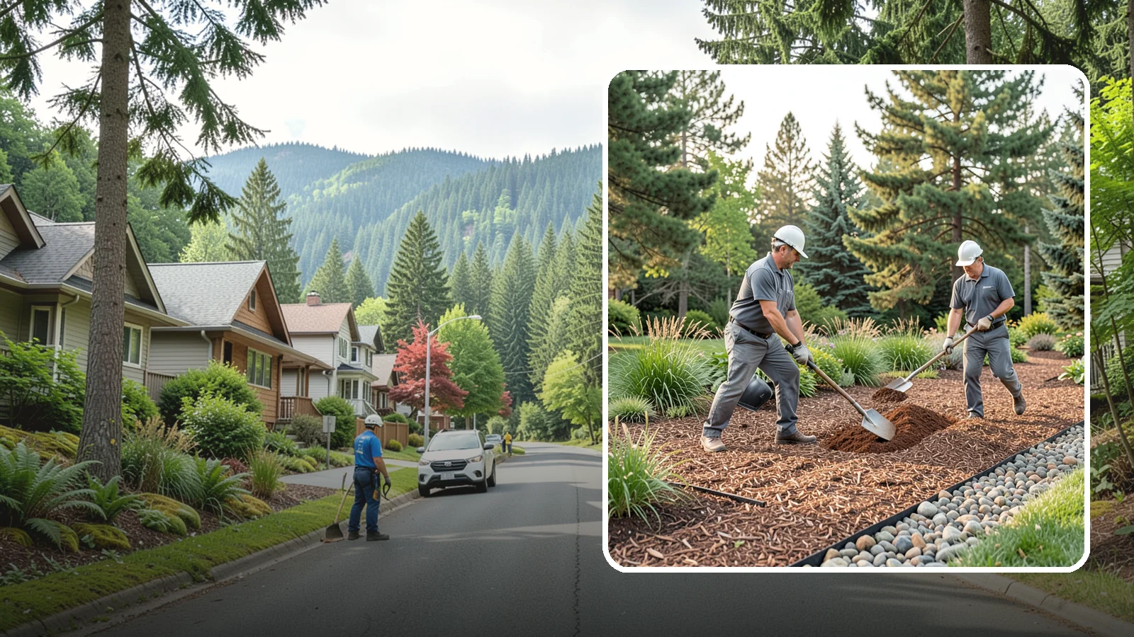 Mulch Refresh in Darrington, Snohomish County, WA - A fresh top layer of organic mulch to restore depth and color mid-season.