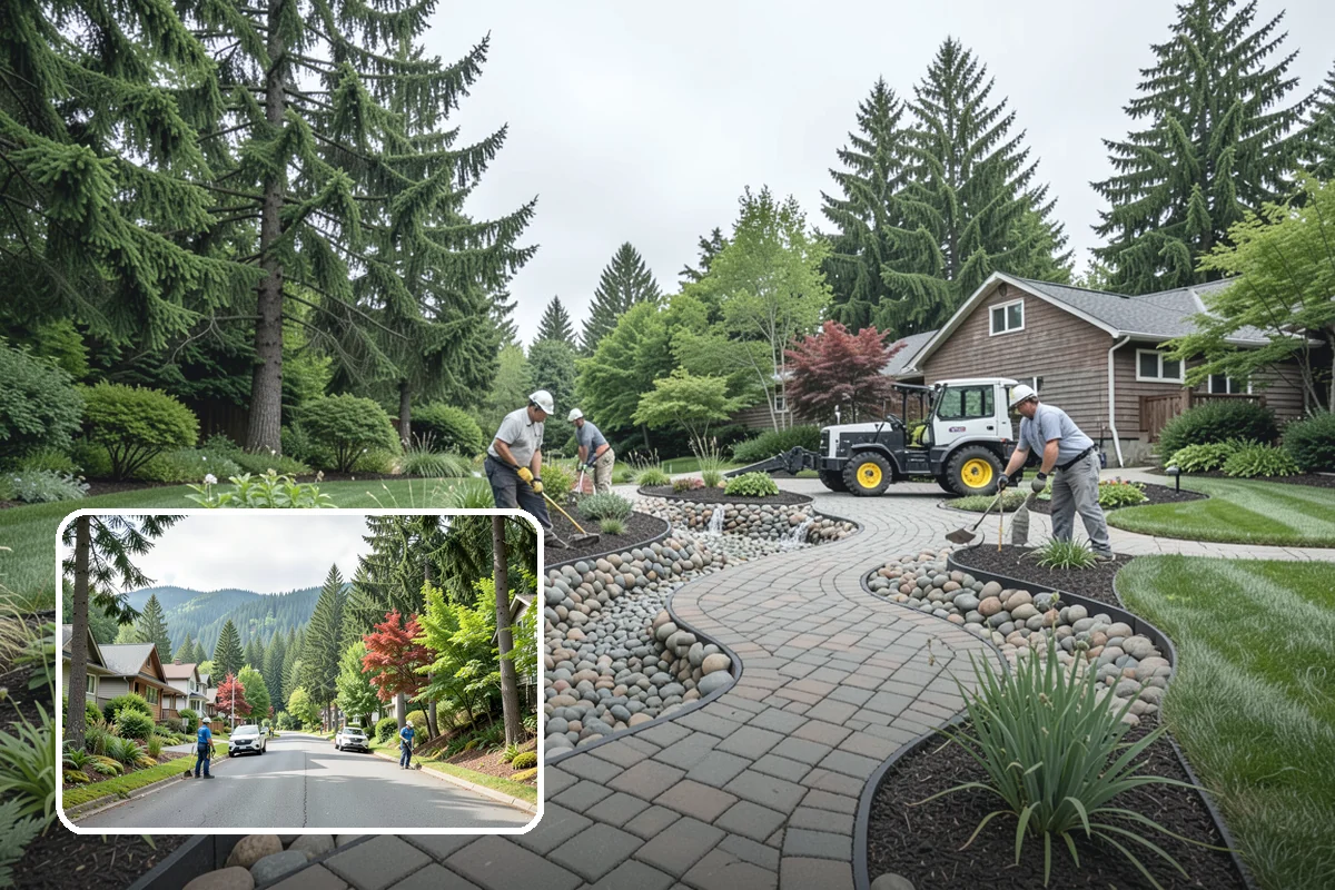 Mulch Refresh in Darrington, Snohomish County, WA - Renews a dark, uniform look across settled beds
