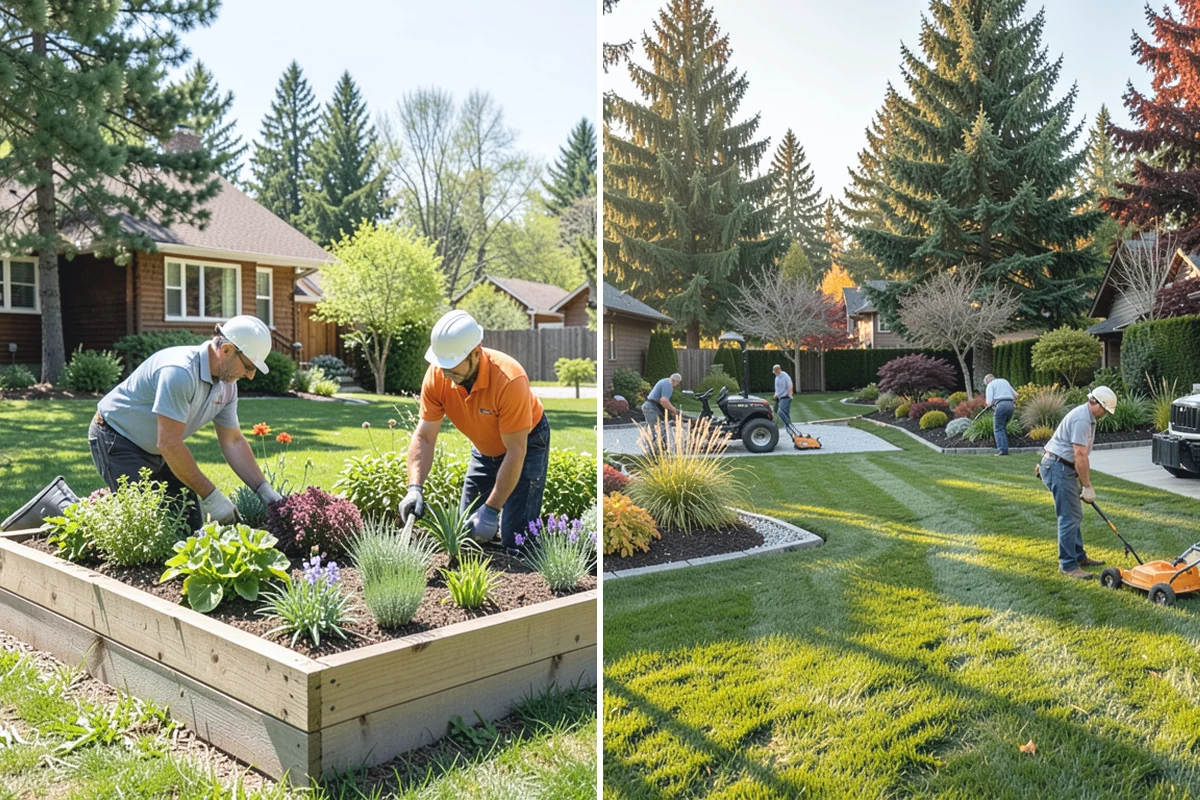 Mulch Refresh in Des Moines, King County, WA - Clear leaves, twigs, and surface debris from the beds