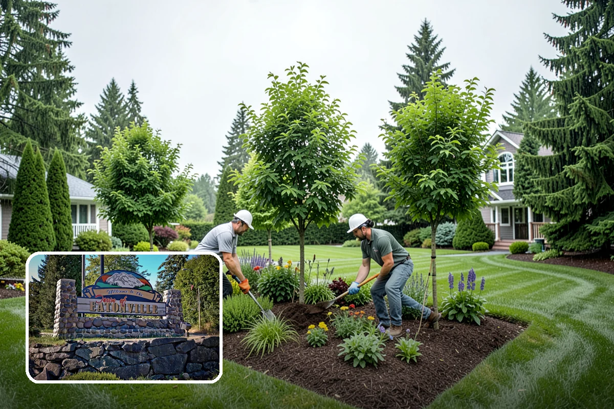 Mulch Refresh in Eatonville, Pierce County, WA - Renews a dark, uniform look across settled beds