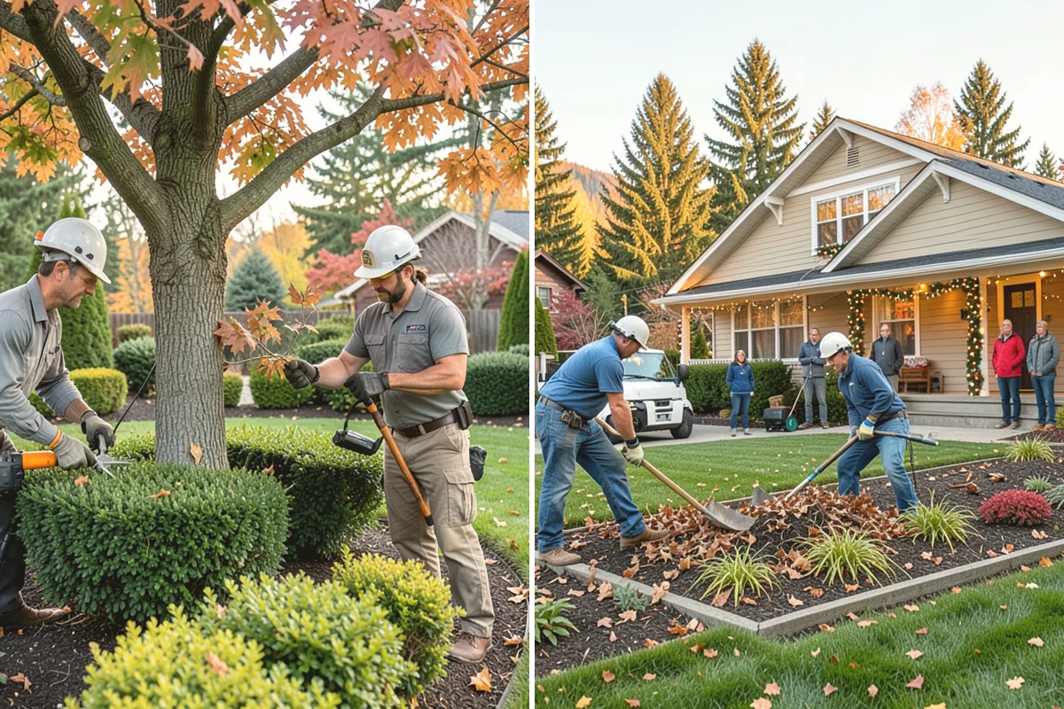 Mulch Refresh in Edgewood, Pierce County, WA - Clear leaves, twigs, and surface debris from the beds