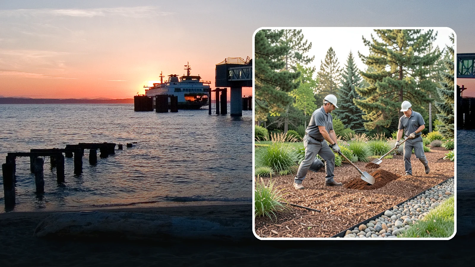 Mulch Refresh in Edmonds, Snohomish County, WA - A fresh top layer of organic mulch to restore depth and color mid-season.