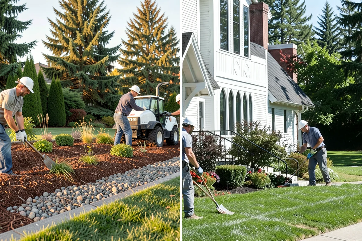 Mulch Refresh in Federal Way, King County, WA - Clear leaves, twigs, and surface debris from the beds