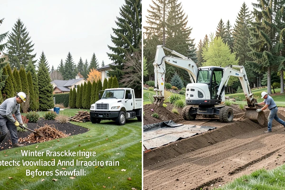 Mulch Refresh in Fircrest, Pierce County, WA - Clear leaves, twigs, and surface debris from the beds