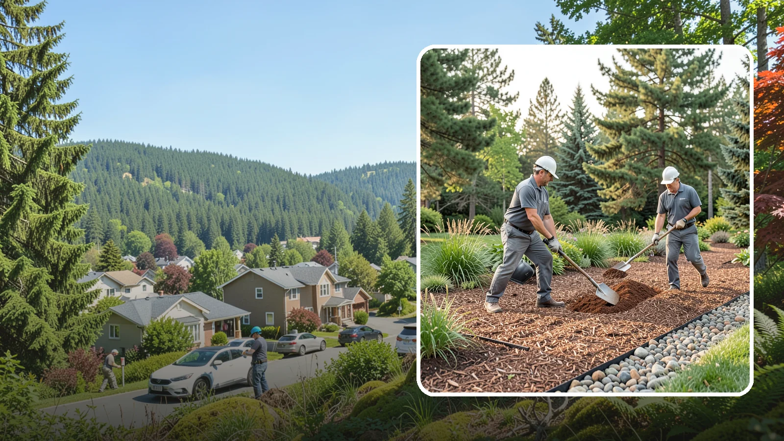 Mulch Refresh in Index, Snohomish County, WA - A fresh top layer of organic mulch to restore depth and color mid-season.