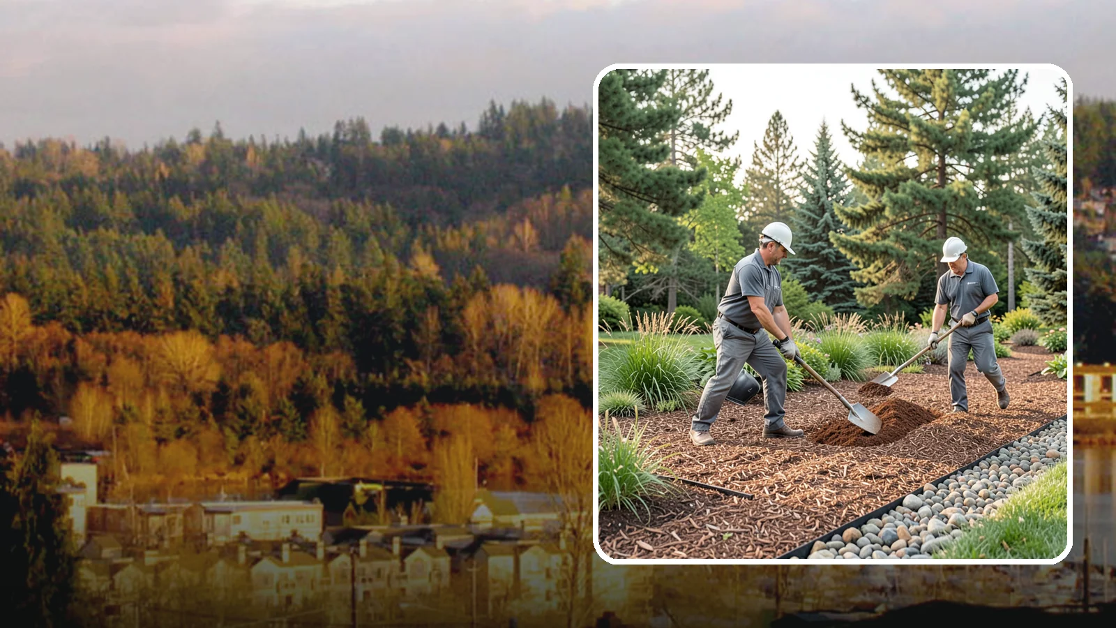 Mulch Refresh in Kenmore, King County, WA - A fresh top layer of organic mulch to restore depth and color mid-season.