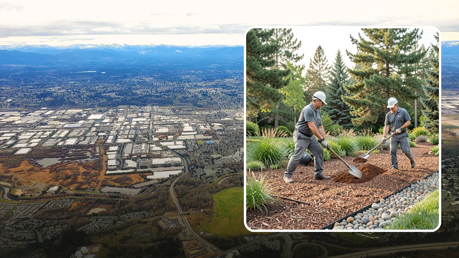 Mulch Refresh in Kent, King County, WA - A fresh top layer of organic mulch to restore depth and color mid-season.