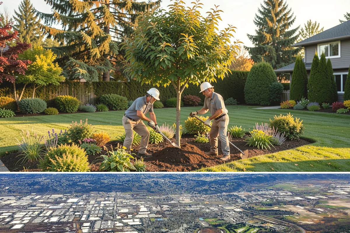 Mulch Refresh in Kent, King County, WA - Best applied in spring to lock in moisture before the dry summer, with an optional light fall top-up before sustained rain.