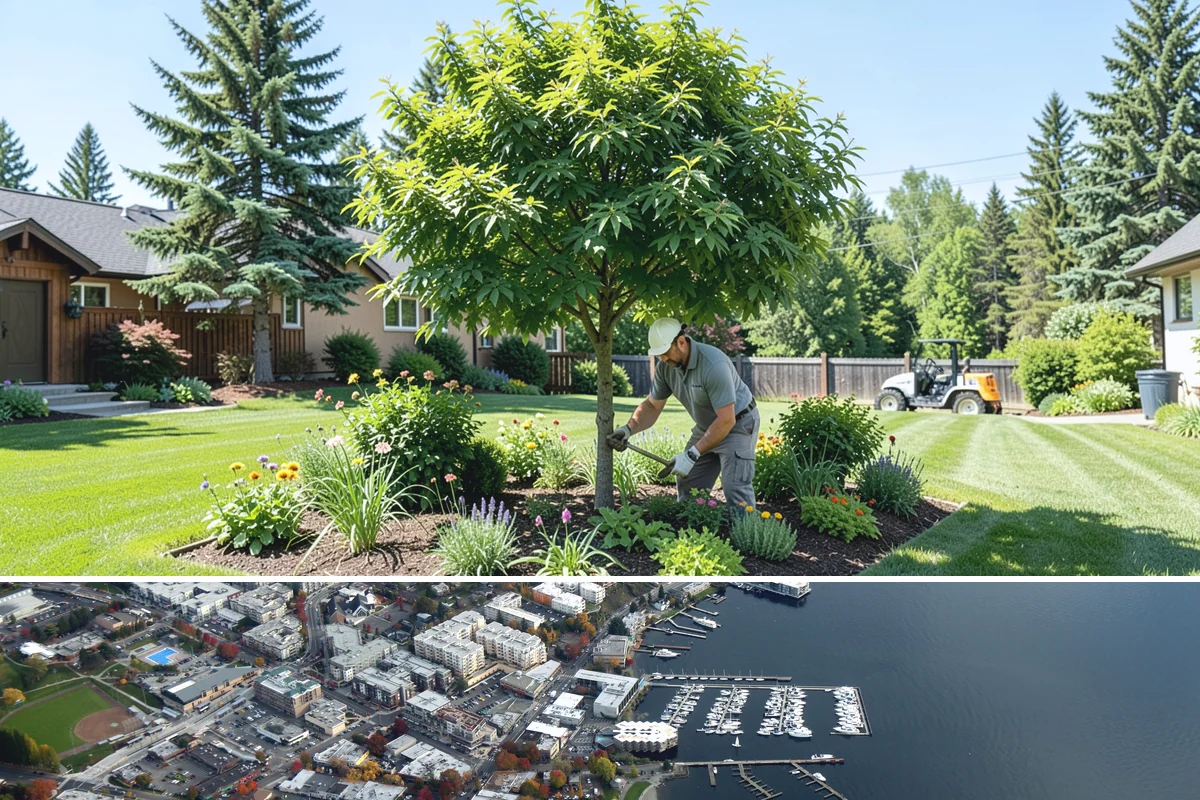 Mulch Refresh in Kirkland, King County, WA - Best applied in spring to lock in moisture before the dry summer, with an optional light fall top-up before sustained rain.