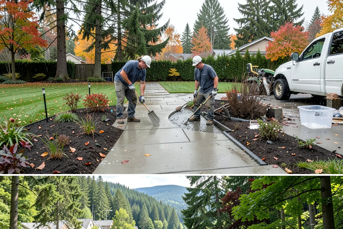 Mulch Refresh in Lake Forest Park, King County, WA - Best applied in spring to lock in moisture before the dry summer, with an optional light fall top-up before sustained rain.