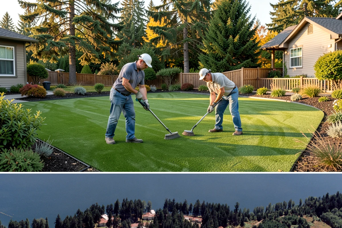 Mulch Refresh in Lakewood, Pierce County, WA - Best applied in spring to lock in moisture before the dry summer, with an optional light fall top-up before sustained rain.