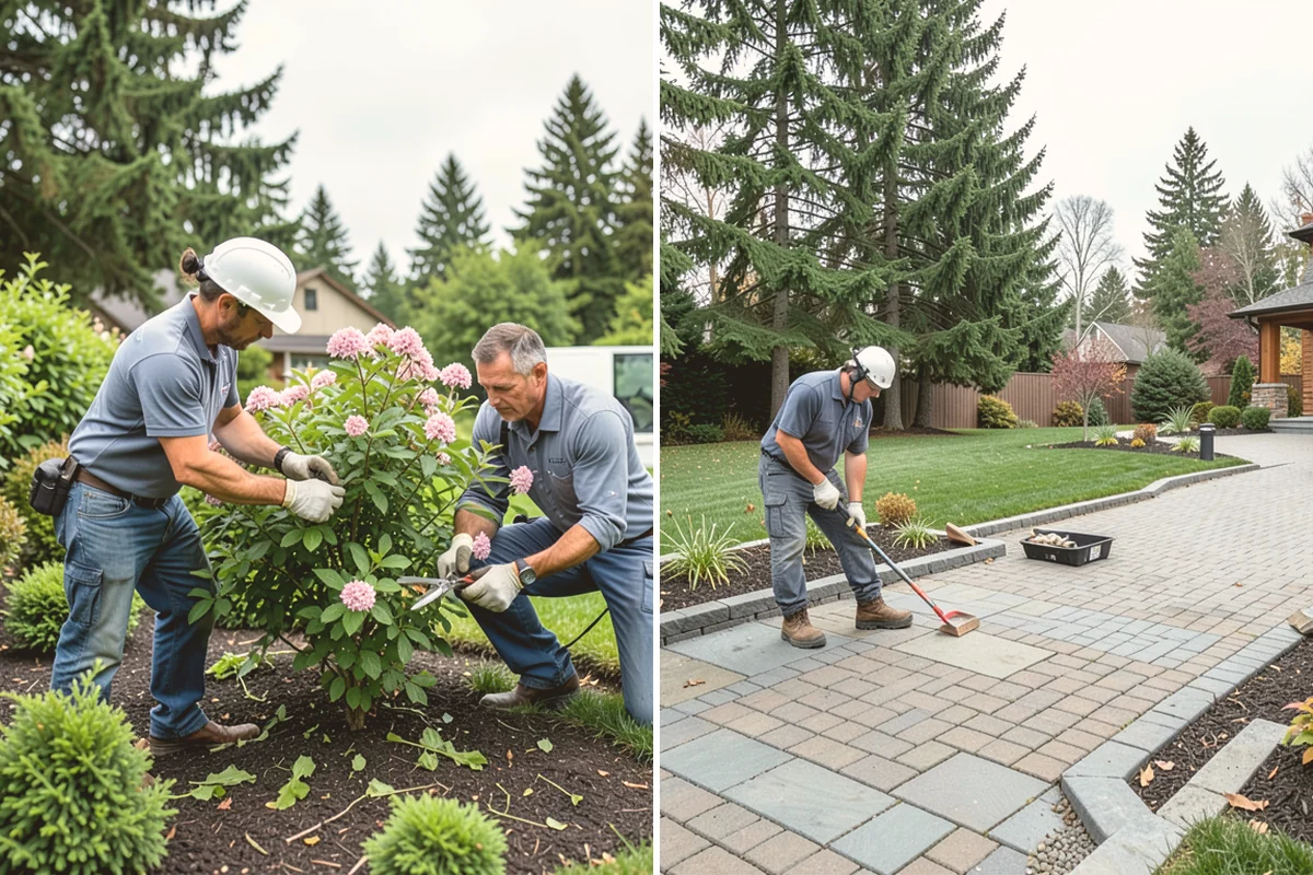 Mulch Refresh in Lynnwood, Snohomish County, WA - Clear leaves, twigs, and surface debris from the beds