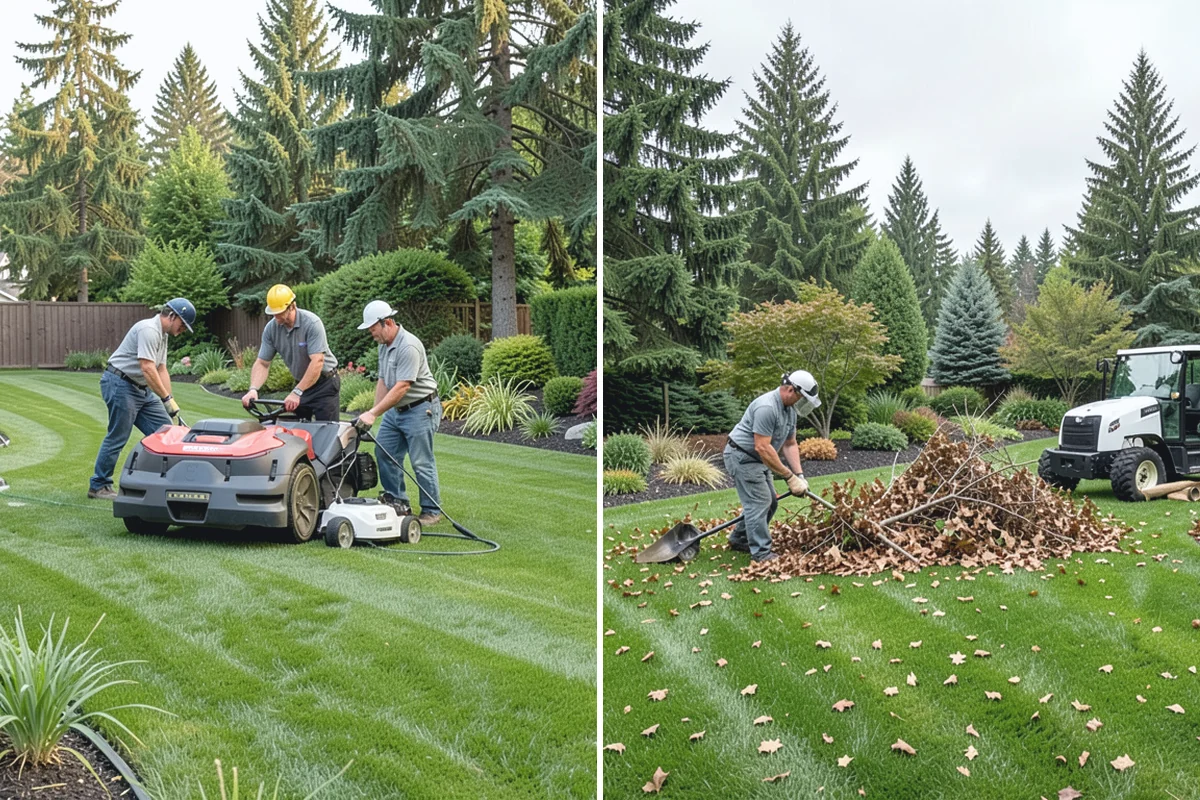 Mulch Refresh in Marysville, Snohomish County, WA - Clear leaves, twigs, and surface debris from the beds